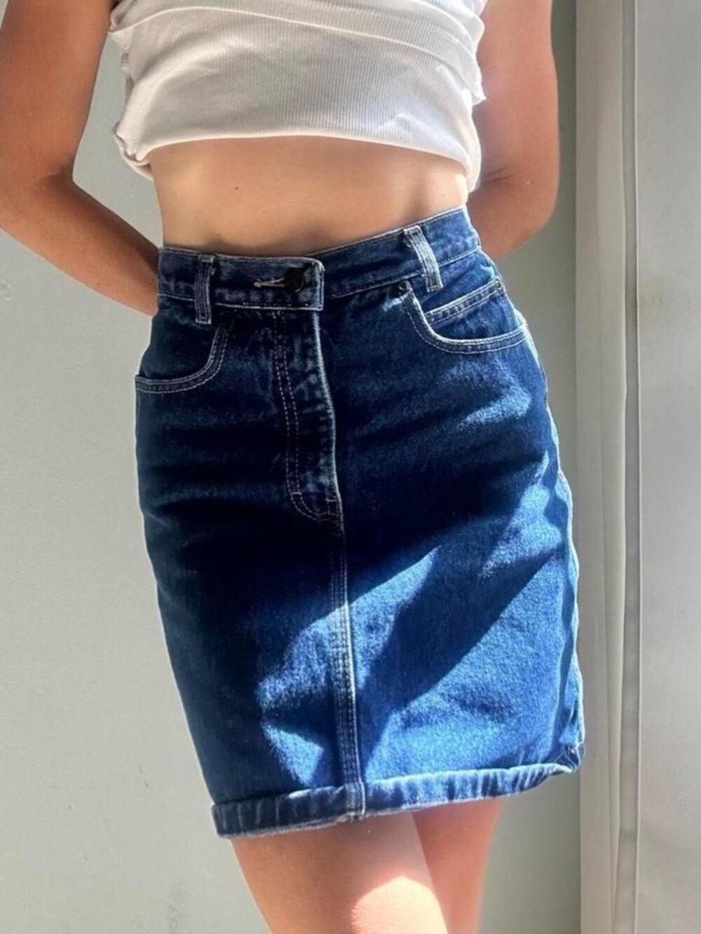 Calvin Klein 90's Mini Denim Skirt